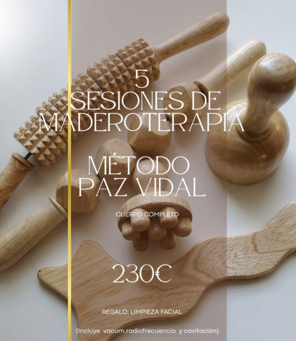 COMBO #2 - 5 Sesiones de Maderoterapia - Alicante